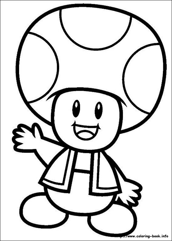 Plansa de colorat cu Super mario 17 9